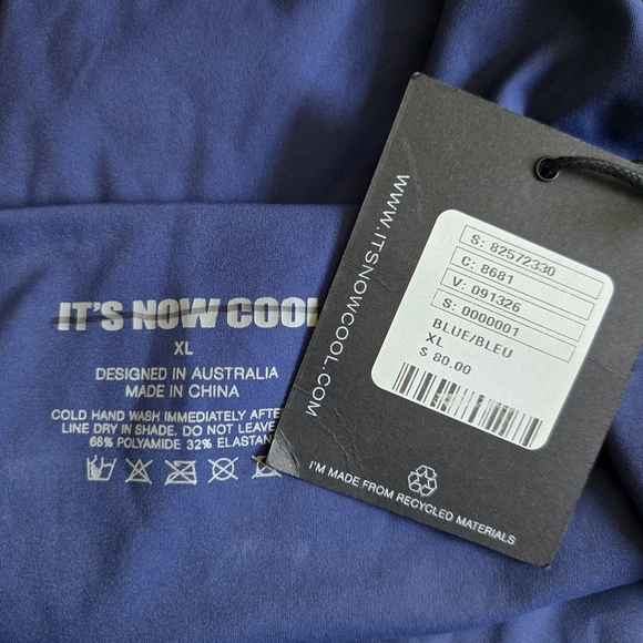 New It's Now Cool x Free People The Contour High Waist Blue Swim Bikini Bottoms - Picture 7 of 8